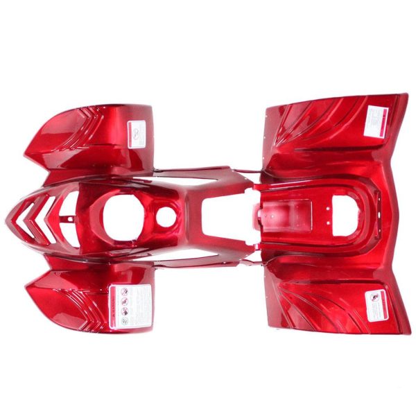 ATV Body Fender Kit - 2 Piece - Red  - Tao Tao ATA110B, Boulder B1 For Cheap - Image 2