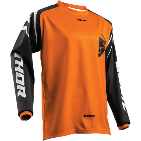 Thor Youth Sector Black Pants - Buy Pants - Get Orange Jersey & Matching Gloves FREE Sale - Image 2