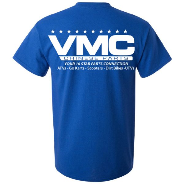 VMC Chinese Parts T-Shirt - Adult - Blue Sale - Image 2