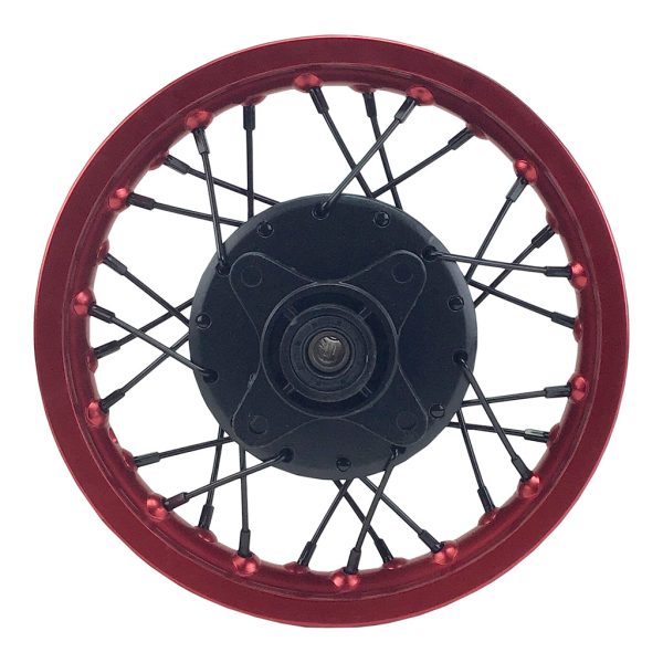 Rim Wheel - Rear - 10.0 x 1.4 Inch - 12mm ID - 28 Spokes - Tao Tao DB10 with Drum Brake - RED For Discount - Image 4