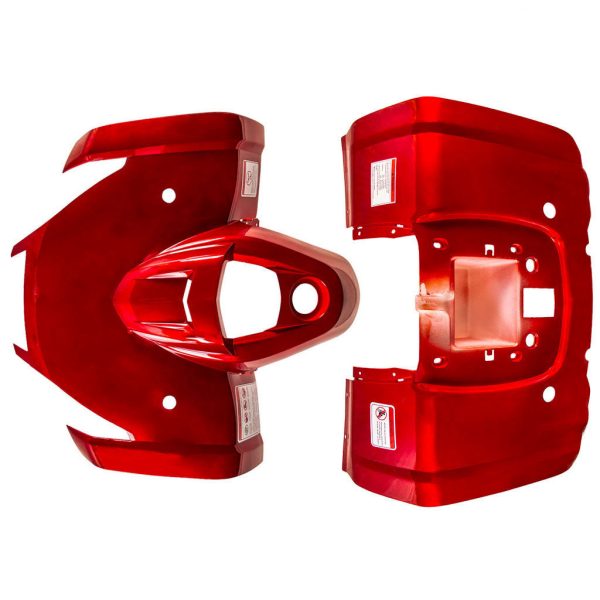 ATV Body Fender Kit - 2 Piece - Red - Tao Tao ATA125F1 Sale - Image 2