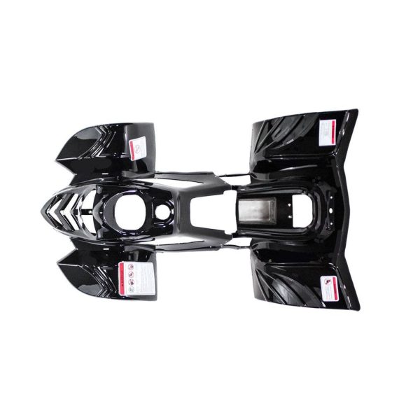 ATV Body Fender Kit - 2 Piece - Black Shiny - Tao Tao ATA110B, Boulder B1 Discount - Image 2
