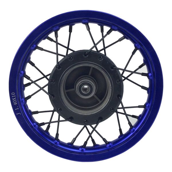 Rim Wheel - Front - 10.0 x 1.4 Inch - 12mm ID - 28 Spokes - Tao Tao DB10, DB20 - BLUE Sale - Image 4