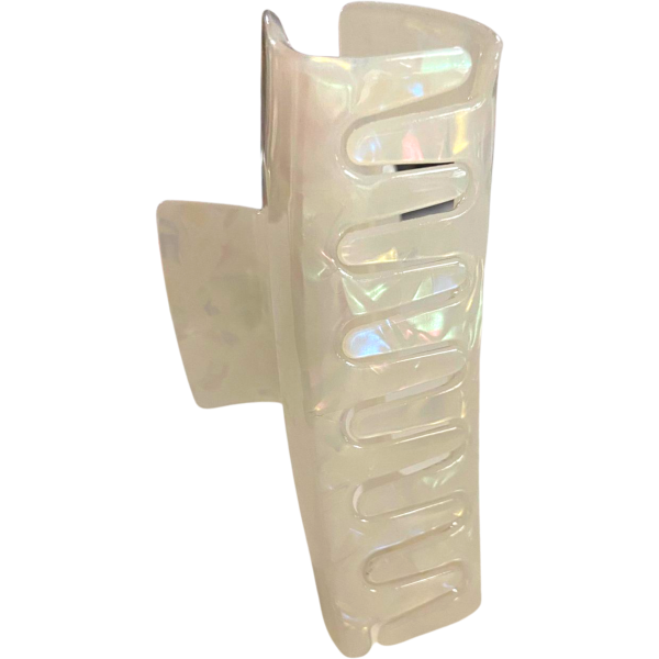 White Opal Claw Clip - Large Discount - Image 3