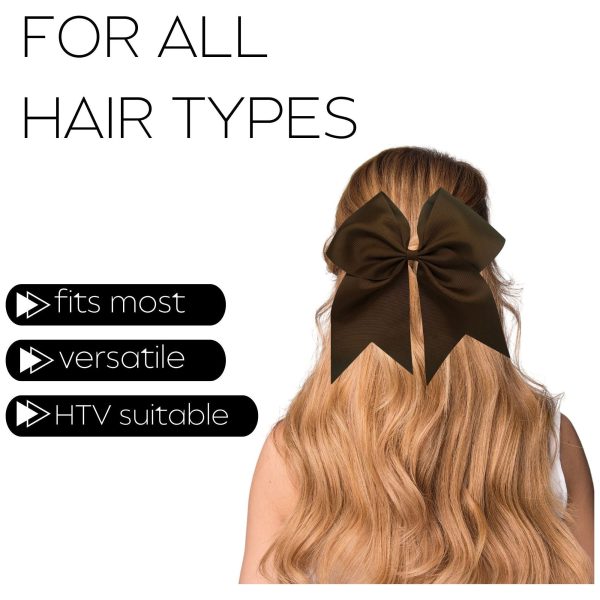 Brown Clip Hair Bow on Sale - Image 4